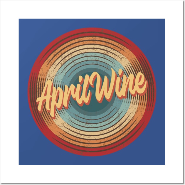 April Wine Vintage Circle Wall Art by musiconspiracy